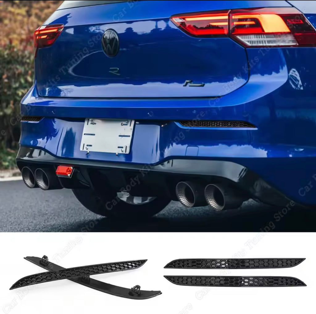MK8 Black Honeycomb Rear Bumper Deletes notched
