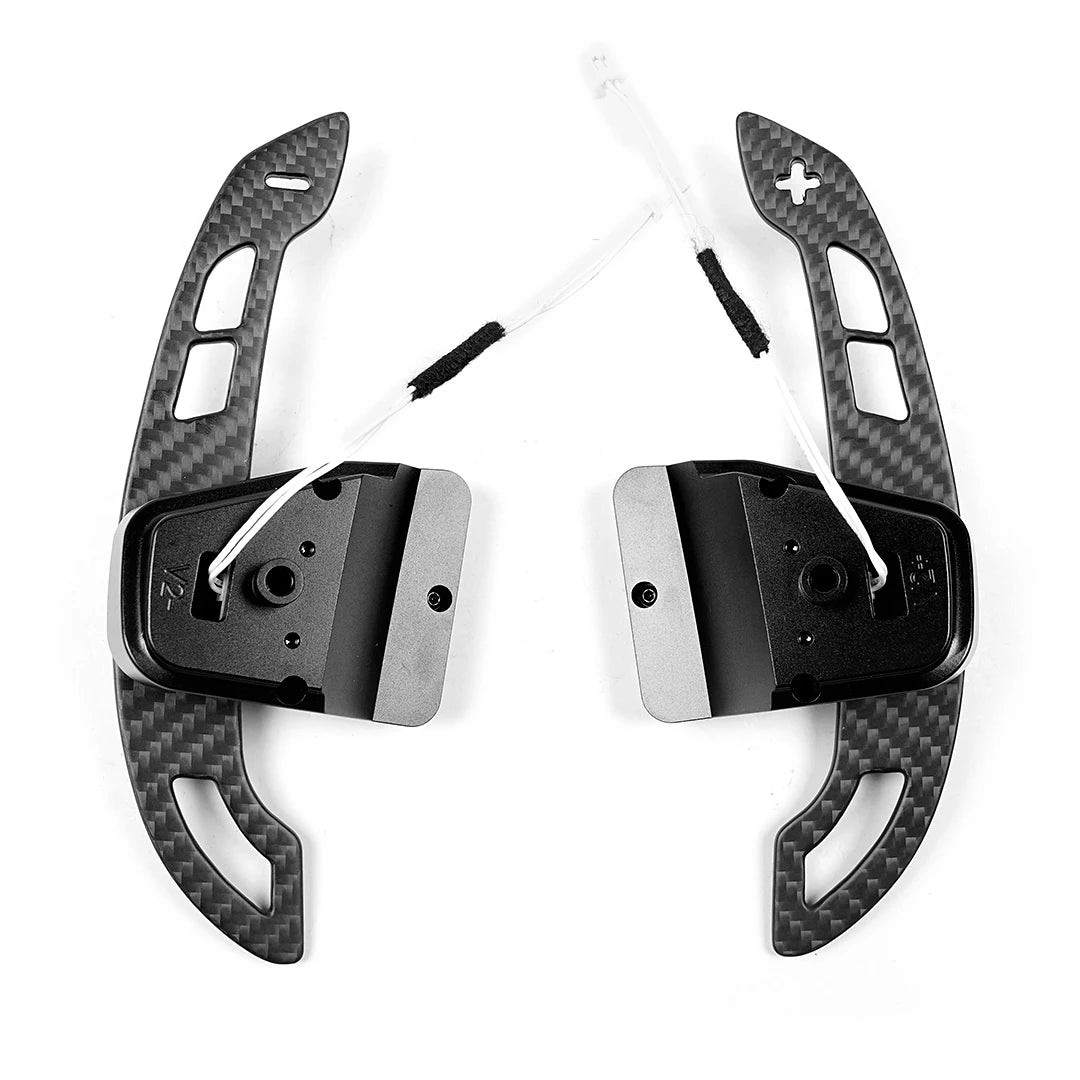 TDD Glossy / Matte Carbon Fiber Magnetic Paddle Shifter for Volkswagen Golf 8 MK8 GTI Golf R Polo Steering Wheel Shift Paddle