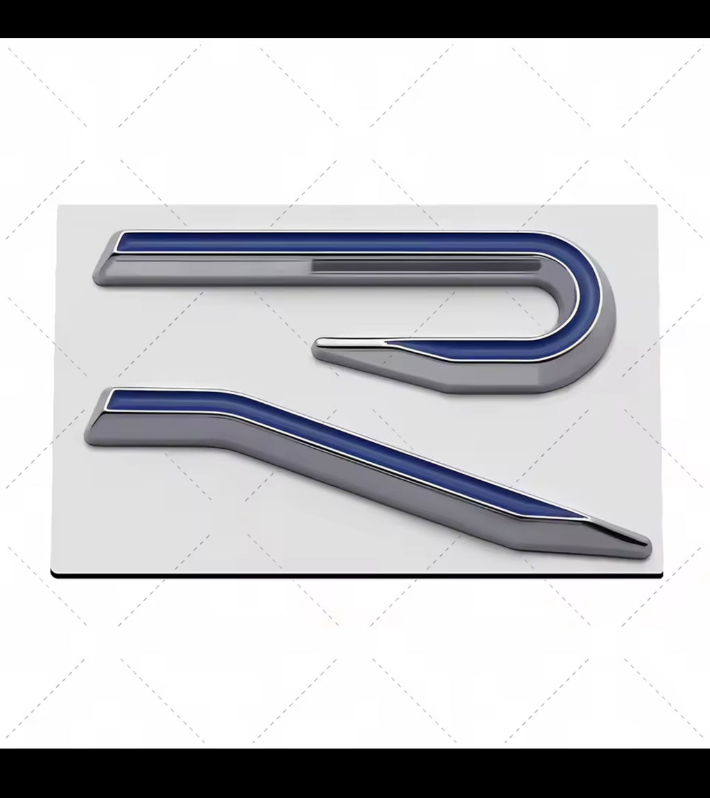 VW Golf R 8+ Side and Trunk Badge.  Sticker