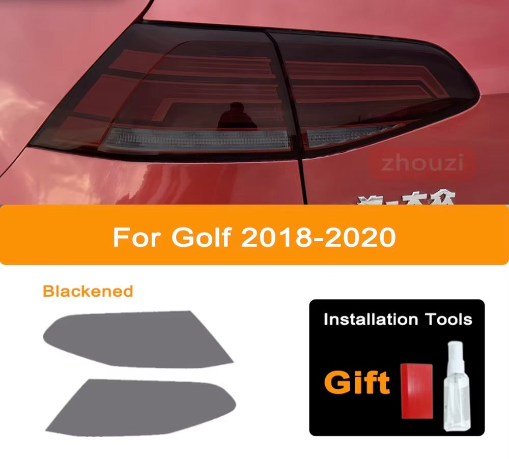VW Golf MK 2014-up Car Headlight Tint Black Protective Film Taillight.