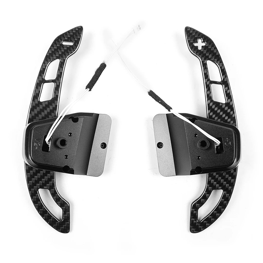 TDD Glossy / Matte Carbon Fiber Magnetic Paddle Shifter for Volkswagen Golf 8 MK8 GTI Golf R Polo Steering Wheel Shift Paddle