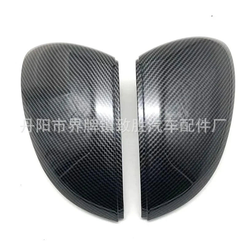 For VW Golf 8 MK8 Carbon Fiber Rearview Mirror Cover Shell Water Transfer Print Side Mirror Cap Replacement Accessories