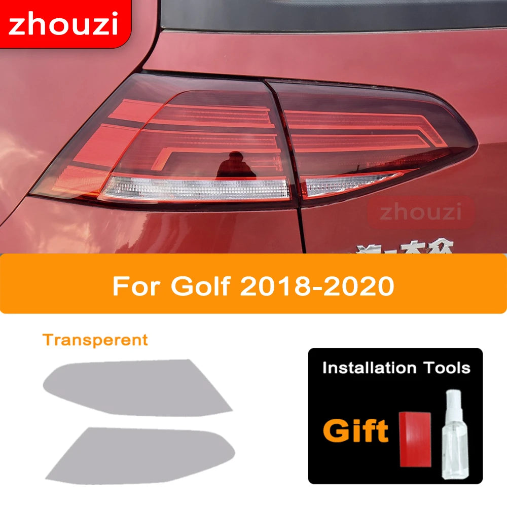 For Volkswagen VW Golf 7 7.5 8 MK7 MK8 MK7.5 2014-ON Car Headlight Tint Black Protective Film Taillight Transparent TPU Sticker