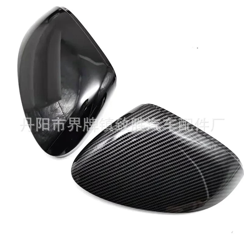 For VW Golf 8 MK8 Carbon Fiber Rearview Mirror Cover Shell Water Transfer Print Side Mirror Cap Replacement Accessories