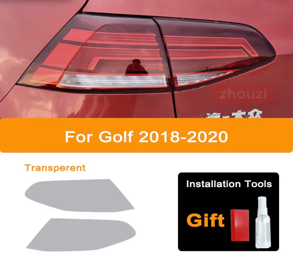 VW Golf MK 2014-up Car Headlight Tint Black Protective Film Taillight.