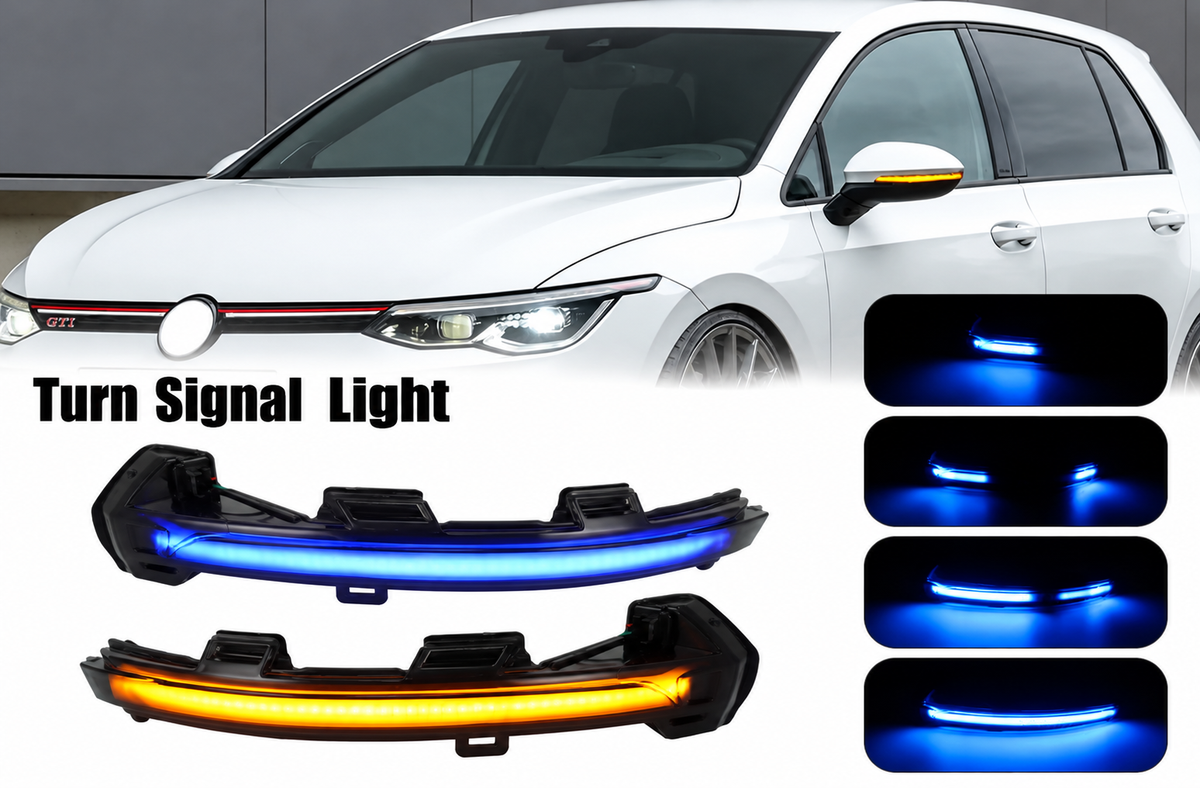 MK8+ Dynamic blinkers with Blue Start up.