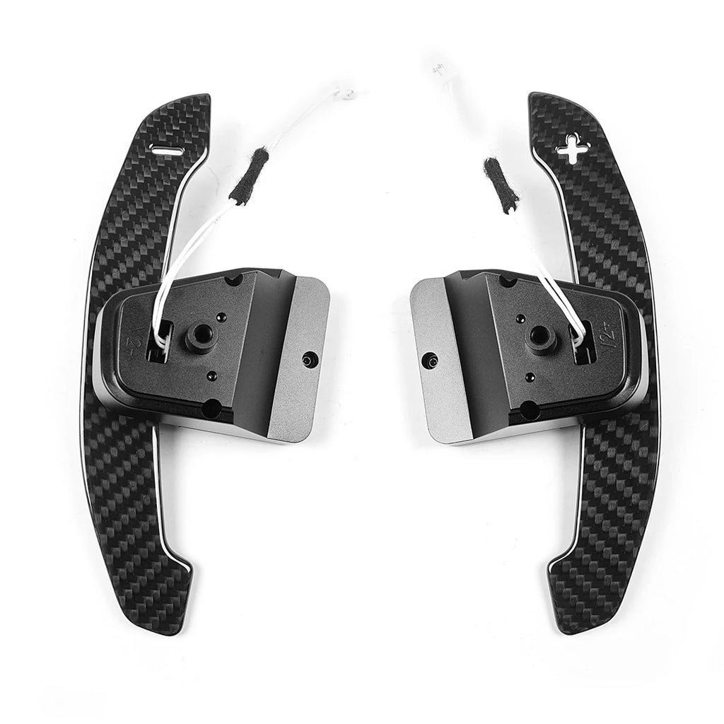 TDD Glossy / Matte Carbon Fiber Magnetic Paddle Shifter for Volkswagen Golf 8 MK8 GTI Golf R Polo Steering Wheel Shift Paddle