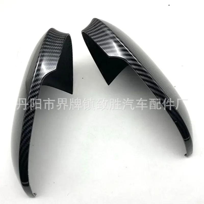 For VW Golf 8 MK8 Carbon Fiber Rearview Mirror Cover Shell Water Transfer Print Side Mirror Cap Replacement Accessories