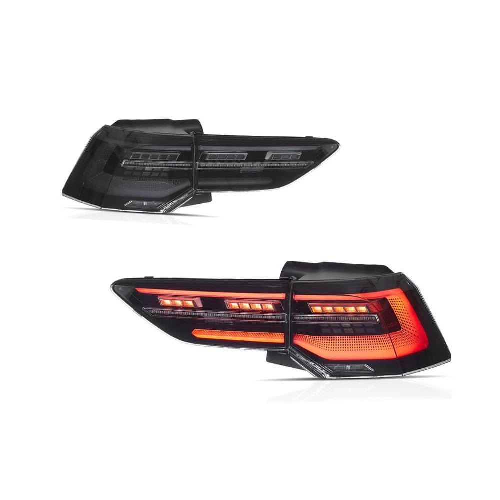 2PCs Car Tail Light Assembly For Volkswagen VW Golf 8 MK8 2020-UP LED Brake Flowing Water Flicker Wiping Turn Indicator