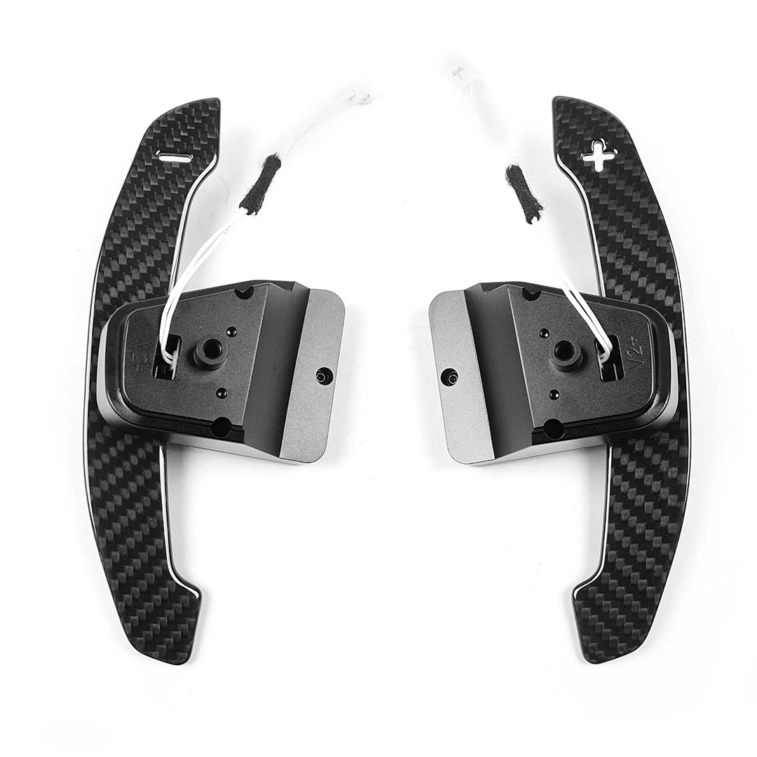 TDD Glossy / Matte Carbon Fiber Magnetic Paddle Shifter for Volkswagen Golf 8 MK8 GTI Golf R Polo Steering Wheel Shift Paddle