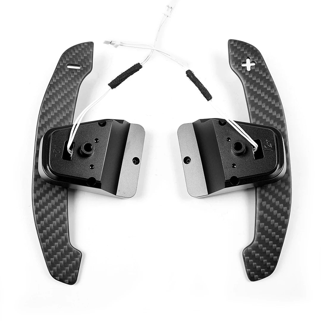 TDD Glossy / Matte Carbon Fiber Magnetic Paddle Shifter for Volkswagen Golf 8 MK8 GTI Golf R Polo Steering Wheel Shift Paddle